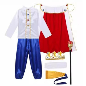<span class=keywords><strong>Petit</strong></span> <span class=keywords><strong>Prince</strong></span> enfants Costume ensemble pour garçons Royal <span class=keywords><strong>Prince</strong></span> roi Cape tenue accessoire pour Halloween fête Cosplay vêtements enfants - Product Image 6