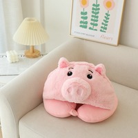 Vente en gros de pyjamas personnalisés pour enfants et femmes, couverture et jeté, oreiller en forme de U, chapeau en peluche, couverture avec capuche, forme de cochon