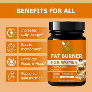 Capsules brûle-graisses à marque privée avec du chrome et de la vitamine B12, aide à la gestion du poids, sensation de satiété toute la journée pour les femmes, pilules minceur - Product Image 3