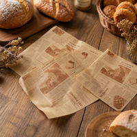 Papier sulfurisé alimentaire jetable résistant à l'huile pour sandwichs, charcuteries et boulangeries (vente en gros)