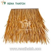 Tuiles de toiture en chaume synthétique en plastique, matériau de toiture en chaume artificiel, panneau de palmier Viva, chaume Viro Java