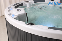 Whirlpool Outdoor 2.2m Round Design New Healthy Hot Selling Baignoires de spa avec jets de massage de l'air et de l'eau Bains à remous et baignoires