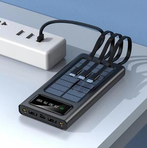 Nouvelle banque d'énergie <span class=keywords><strong>solaire</strong></span> charge rapide Portable Powerbank étanche batterie externe panneaux solaires 30000mah <span class=keywords><strong>chargeur</strong></span> de téléphone pour <span class=keywords><strong>Iphone</strong></span> - Product Image 3