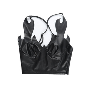 Gothic Clothing Flame Leather Tube <strong>Top</strong> <strong>Halloween</strong> New Fashion Sexy Shaping Camisole <strong>Top</strong> <strong>for</strong> <strong>Women</strong> - Product Image 5