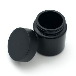 Cannacoast เหยือกแก้วสีดำคุณภาพสูงพร้อมการป้องกันรังสียูวีและฝาเกลียวสำหรับดอกไม้3.5กรัมทนทานมีสไตล์กำหนดสีและขนาดได้ - Product Image 4