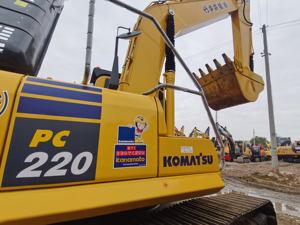 Komatsu PC220 excavadora sobre orugas modelo precio completo barato buena calidad vendido maquinaria de construcción usada - Product Image 2