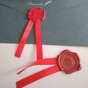 Nhà Máy Bán Buôn Dính Logo Tùy Chỉnh 3D Sáp Con Dấu Sticker Đám Cưới Phong Bì Trang Trí Vòng Vuông Hình Dạng Hình Bầu Dục - Product Image 5