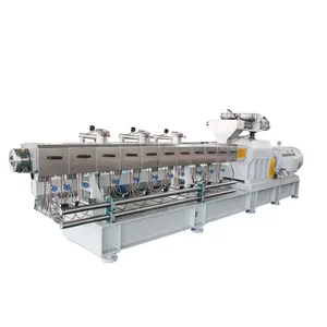 Automatic PP/PE+ Caco3 Filler Masterbatch Machine Twin Screw Extruder for Film Blowing