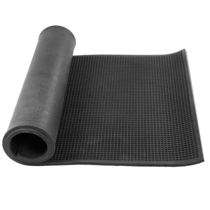 16 MM Anti Skid Checkered <b>Rubber</b> <b>Mat</b> <b>Heavy</b> <b>Duty</b> Non Conductive Flooring Sheet - Product Image 1