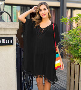 ชุดบิกินี่และชุดชายหาดแบบใหม่สไตล์ยุโรปและอเมริกา คอ<span class=keywords><strong>ว</strong></span>ีลึก แต่งลูกไม้ถัก ป้องกั<span class=keywords><strong>น</strong></span>แสงแดด เหมาะสำหรับวันหยุดพักผ่อ<span class=keywords><strong>น</strong></span>ริมชายหาด แบบไม่มีแข<span class=keywords><strong>น</strong></span> - Product Image 6