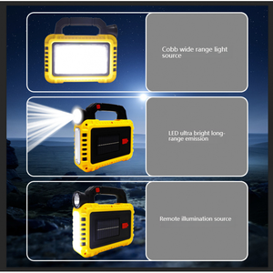 Nouvelle lampe portable à énergie <span class=keywords><strong>solaire</strong></span>, lanterne rechargeable, projecteur, lampe de poche haute luminosité, lumière de secours extérieure. - Product Image 4