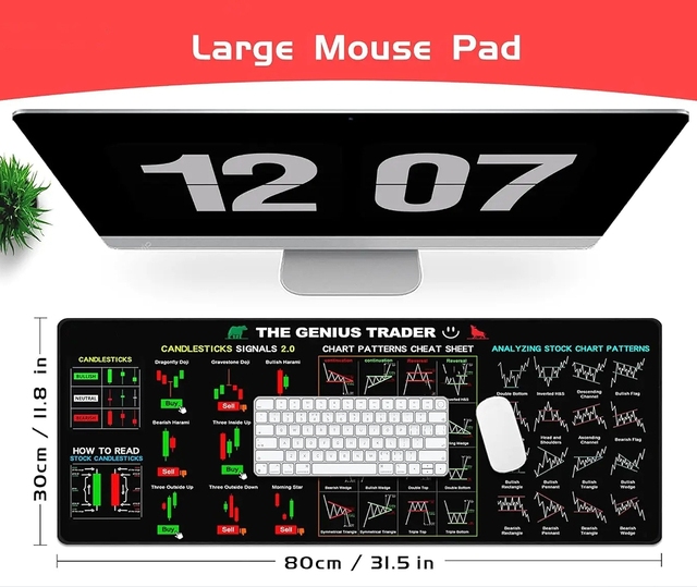 Hot Selling Shortcut Mousepad Chart Pattern Desk Mat Xxl 30*80cm Mousepad Office