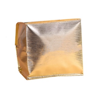 Foglio di <span class=keywords><strong>alluminio</strong></span> dispositivo di Raffreddamento Isolato Sacchetto Metallico di Colore di Consegna Cibo Pieghevole Torta Sacchetto Più Freddo