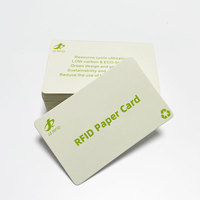 Impresión personalizada Eco-Friendly BIO NFC Chip Tarjeta de papel RFID Smart Paper Hotel Key Card