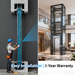 Đơn giản dân cư thang máy hành khách nhà nâng công suất 5 người dễ dàng lắp đặt điện giá rẻ cho bệnh viện biệt thự gỗ 2-4 - Product Image 3