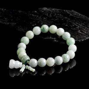 Pulsera de Jadeíta Natural de Myanmar con Diseño Original en Forma de Calabaza, Estilo Chino, con Certificado de Tasación SL145 - Product Image 2