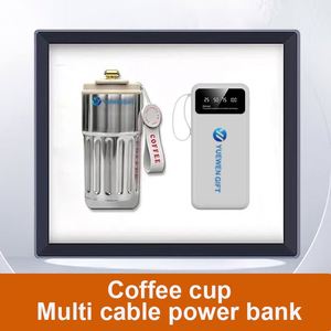 Corporate Gifts Souvenir for Guests Custom Logo With Pen and Coffee <b>Cup</b> Umbrella Power Bank - Product Image 4