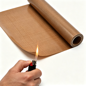 Rouleau <span class=keywords><strong>de</strong></span> tissu en <span class=keywords><strong>fibre</strong></span> <span class=keywords><strong>de</strong></span> <span class=keywords><strong>verre</strong></span> PTFE industriel <span class=keywords><strong>de</strong></span> 39 pouces, tissu enduit antiadhésif résistant aux produits chimiques à haute température pour une utilisation générale en atelier - Product Image 3
