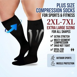 <span class=keywords><strong>Calze</strong></span> a Compressione Personalizzate per Diabetici, Taglia Extra Large, in Nylon ad Alta Elasticità, Anti-Frizione, per Sport e Fitness - Product Image 1