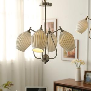 멀티 헤드 꽃 뼈 천장 펜던트 조명 거실 식당 침실 홈 장식 E14 전구 샹들리에 - Product Image 6