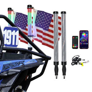 Yeni 1/2/Polaris Cob kırbaç işık 2.2 inç RGB rüya yağ kırbaç işık sinyal fonksiyonu ile Polaris RZR Can-Am Maverick X3 - Product Image 1