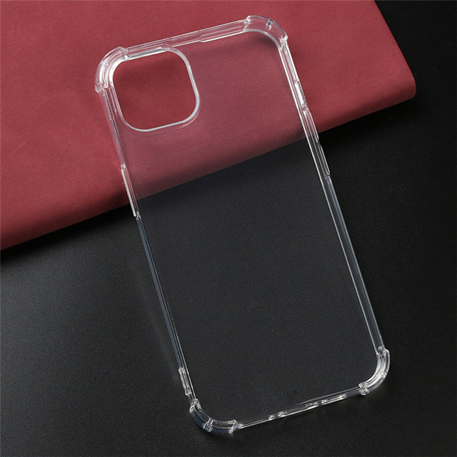 TPU Clear Shockproof Mobile Phone Case for iPhone 17 Air 14 15 16 Pro Max Plus Transparent Soft Silicone Back Cover