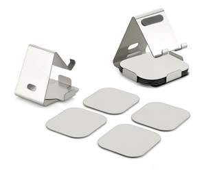 Soporte Metálico para Teléfono Móvil con Base, Soporte Ajustable para Escritorio, para Smartphone, Oficina, Hogar, Uso en Mesa - Product Image 1