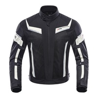 DUHAN Veste de course moto d'été pour homme Veste de protection respirante avec coussinets CE