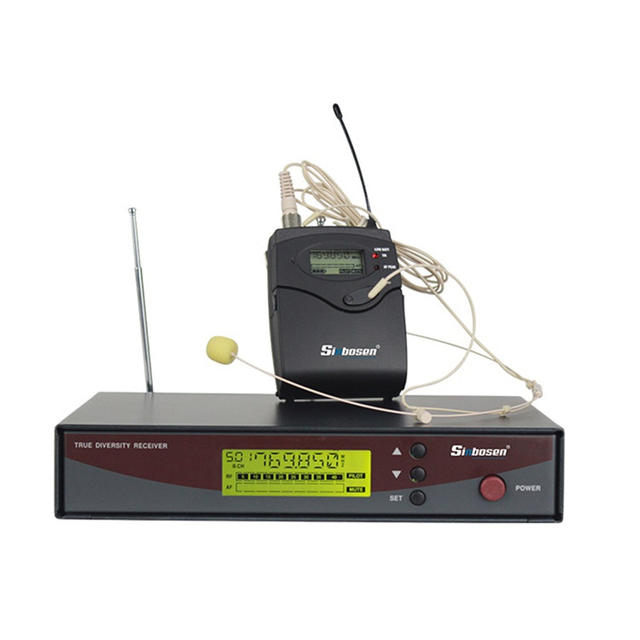 Sinbosen Professional Wireless Microphone E-122 740-780MHz UHF Headset Wireless Microphone