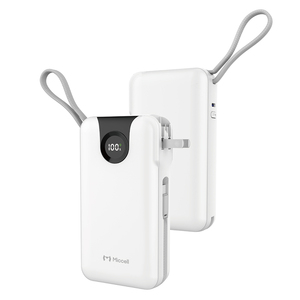 Batteries externes Miccell Premium PD 35W 20000mAh à charge ultra-rapide avec prise murale CA et emballage - Product Image 1