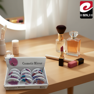 Cosmetic <b>Mirror</b> Feather Design Compact Round Makeup <b>Mirror</b> 12 Pack Vanity <b>Mirror</b> Set - Product Image 3