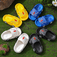 Chaussures de douche d'été pour salle de bain pour garçons et filles, antidérapantes, design de dessin animé mignon, fermeture à enfiler pour la maison.