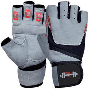 Gants antidérapants d'haltérophilie, en cuir synthétique, avec impression de silicone, pour l'entraînement physique et la Gym - Product Image 1