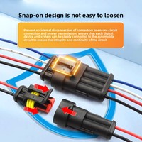 Enchufe AMP para coches a prueba de agua 2 3 4-Core HID conector macho y hembra con cable de cobre para scooters eléctricos