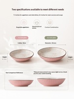 Services de vaisselle décontractés : Assiettes à gâteau à motif végétal, plats à fruits, assiettes de présentation rustiques, assiettes à apéritif en céramique pour la maison, tous types, direct usine