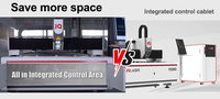 Machine de découpe laser à fibre JQLASER 1500W-3000W à table unique avec commande CNC, refroidissement par eau et support IA pour tôles métalliques