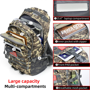 30L Camouflage Tactical <b>Backpack</b> Oxford Travel Rucksack <b>Large</b> Capacity Hiking Camping Daypack - Product Image 5