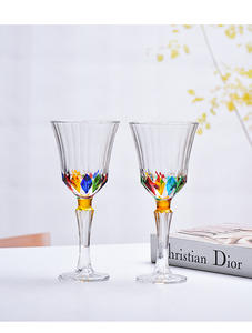 Verre à Martini coloré <span class=keywords><strong>en</strong></span> verre taillé vintage avec effet <span class=keywords><strong>arc</strong></span>-<span class=keywords><strong>en</strong></span>-<span class=keywords><strong>ciel</strong></span> pour cocktails, jus et décoration de fête - Product Image 4