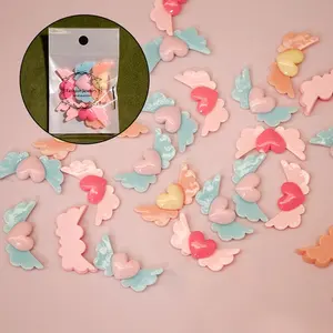 Paso Sico colorido amor corazón grandes alas DIY Nail Art accesorios Kawaii resina <span class=keywords><strong>uñas</strong></span> encantos para el Día <span class=keywords><strong>de</strong></span> San Valentín - Product Image 1
