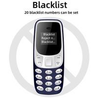 Mini Teléfono Móvil BM10, 2 Tarjetas SIM, Auriculares, Cambiador de Voz, Marcador, Baja Radiación, Grabación de Sonido, Teléfono Celular Pequeño