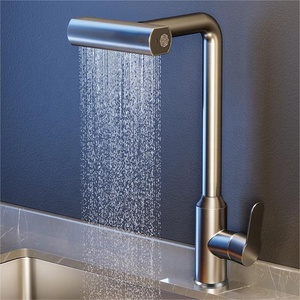 Hiện đại nóng lạnh nhà bếp màu xám hiện đại thép không gỉ mưa mưa chìm chất lượng nước Vòi Nước Nhà Bếp Mixer <span class=keywords><strong>tap</strong></span> - Product Image 1