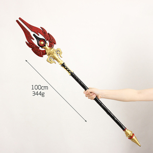 <span class=keywords><strong>Genshin</strong></span> ไม้เท้าโมเดลอาวุธคอสเพลย์100ซม.,ไม้เท้าอาวุธ Kazuha ดาบยางของเล่น