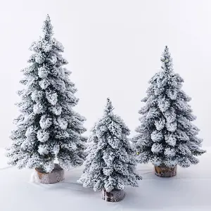 China Supplier Artificial Christmas Tree Lights Decoration 45cm 60cm 75cm Pine Needle Christmas Tree