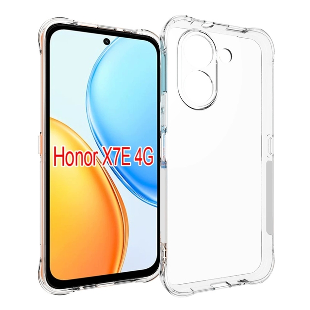 high quality Shockproof Clear Transparent tpu Phone Case for Honor X7E 4G Mobile Phone Case Cover