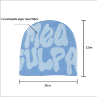 Gorro Unisex sin Dobladillo para Invierno con Diseño Personalizado, Gorro Grueso de Punto con Telaraña y Logotipo Impreso para Hombres y Mujeres con Escena de Playa Otoñal