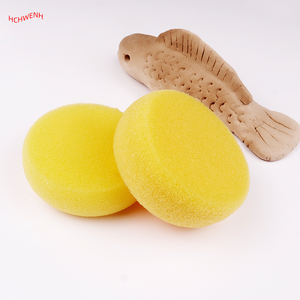 工厂销售黄色EVA陶土工具美术绘画用品儿童绘画海绵陶瓷制作吸水高 - Product Image 3