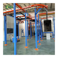 Ligne de revêtement en poudre entièrement automatisée avec système de tunnel de pulvérisation de prétraitement Machine de galvanisation manuelle pour support en aluminium