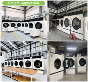 Máy sấy quần áo công nghiệp dùng cho tiệm giặt là, máy sấy quần áo công nghiệp để bán, từ 10KG đến 180KG - Product Image 3