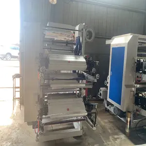 Color Rolling Paper Packaging Flexo Printing Machine 2 Color Mini Flexo Rotary Label Printing Machine