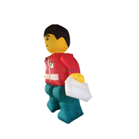 Figurine publicitaire gonflable de haute qualité, modèle de figurine Lego gonflable mignon pour événement publicitaire